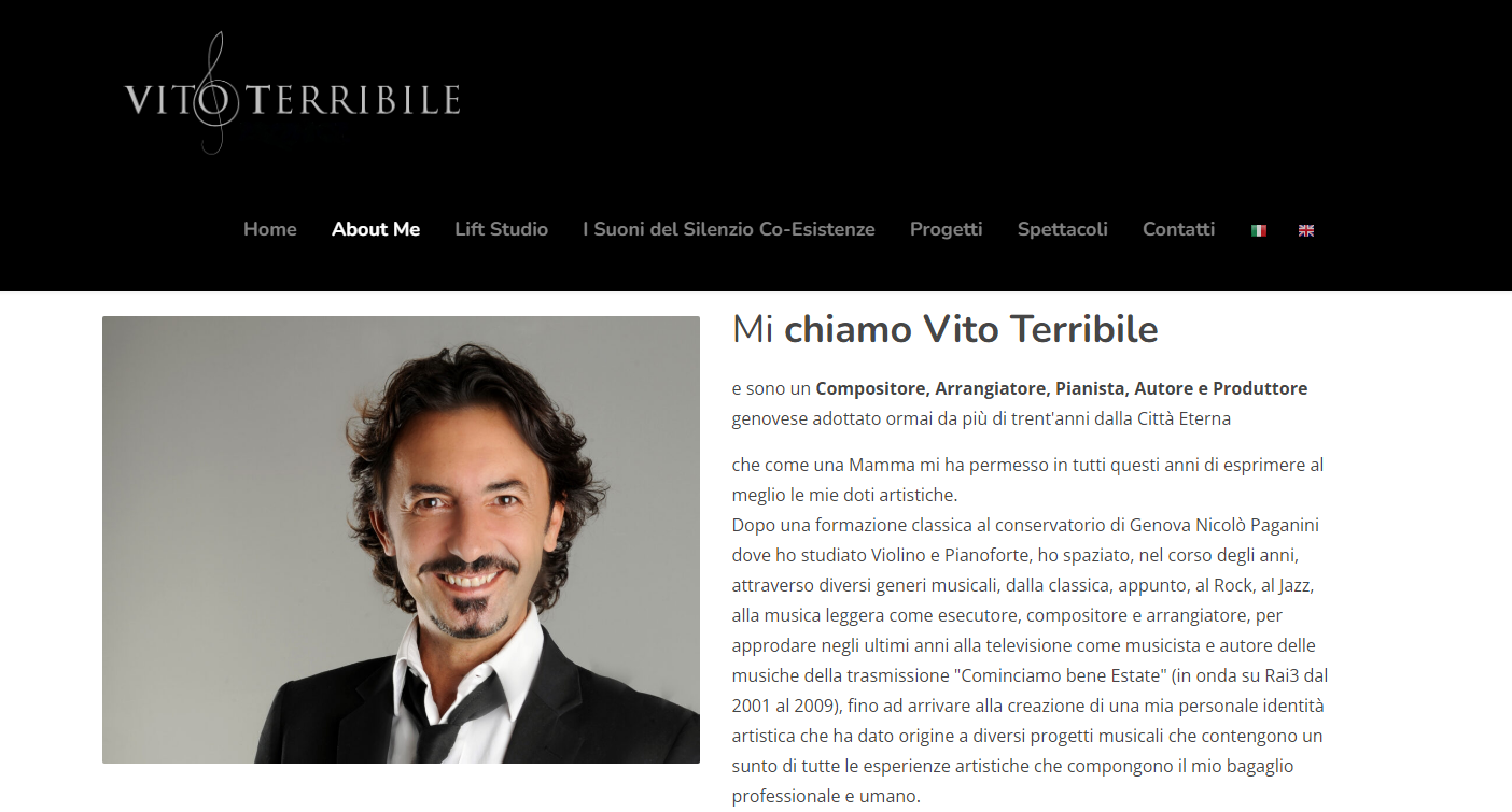 Spettacoli – Vito Terribile – Compositore, Arrangiatore, Pianista, Autore